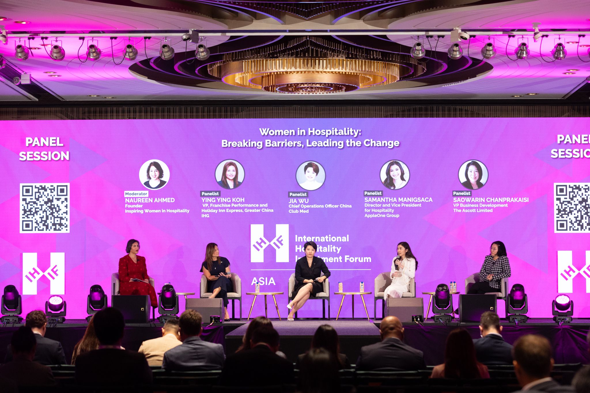 samantha manigsaca appleone vp for hospitality speaks at IHIF Asia